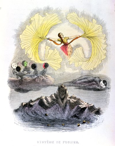 Fouriers System, Karikatur aus dem Kapitel 